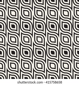 Vector seamless pattern. Abstract stylish background with stylized petals. Modern graphic design.