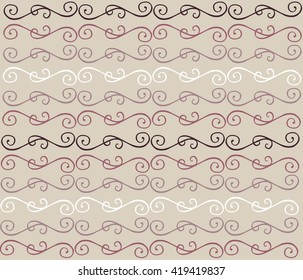 Vector seamless pattern. Abstract stylish background with stylized petals. Minimalist graphic print