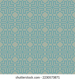  Vector seamless pattern abstract , teal background .