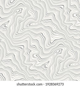 Vector seamless pattern. Abstract texture with thin grey wavy stripes. Creative distorted background. Decorative subtle liquid print. Can be used as swatch for illustrator.