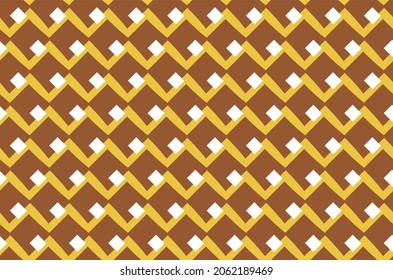 Vector seamless pattern, abstract texture background, repeating tiles in three colors.