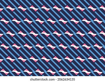 Vector seamless pattern, abstract texture background, repeating tiles in four colors.