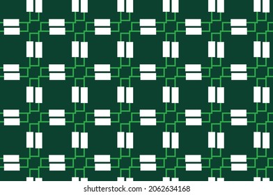 Vector seamless pattern, abstract texture background, repeating tiles in three colors.
