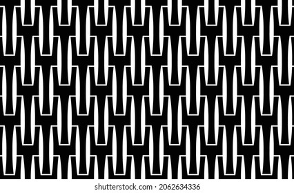 Vector seamless pattern, abstract texture background, repeating tiles in two colors.