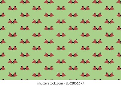 Vector seamless pattern, abstract texture background, repeating tiles in three colors.