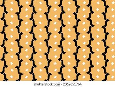 Vector seamless pattern, abstract texture background, repeating tiles in three colors.