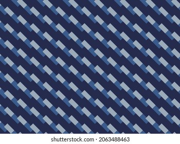 Vector seamless pattern, abstract texture background, repeating tiles in three colors.