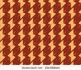 Vector seamless pattern, abstract texture background, repeating tiles in three colors.