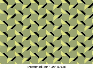 Vector seamless pattern, abstract texture background, repeating tiles in three colors.