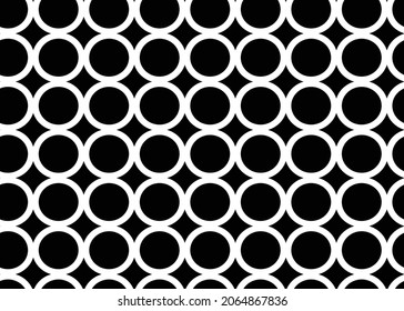 Vector seamless pattern, abstract texture background, repeating tiles in two colors.