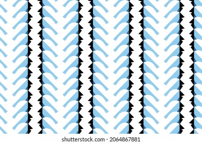Vector seamless pattern, abstract texture background, repeating tiles in three colors.