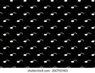Vector seamless pattern, abstract texture background, repeating tiles in three colors.