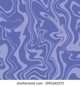 Vector seamless pattern. Abstract texture with thin violet wavy stripes. Creative distorted background. Very Pery liquid print. Can be used as swatch for illustrator.