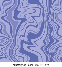 Vector seamless pattern. Abstract texture with thin violet wavy stripes. Creative distorted background. Very Pery liquid print. Can be used as swatch for illustrator.
