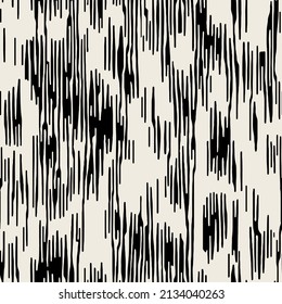 Vector seamless pattern. Abstract texture with monochrome natural spots. Creative background with blots. Decorative design with stylised bark.