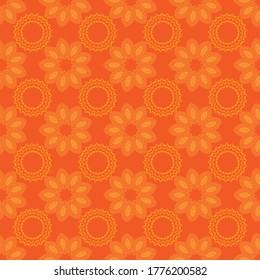 Vector seamless pattern. Abstract textures with circles