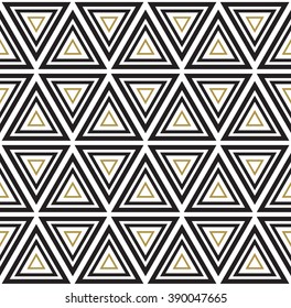 vector seamless pattern abstract triangle triangles geometric black and white