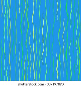 vector seamless pattern with abstract vertical lines blue and green