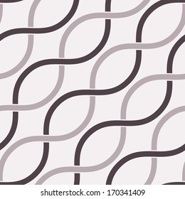 Vector seamless pattern. Abstract vintage geometric wallpaper. Repeating texture of grid