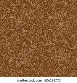 Vector seamless pattern  with abstract wave. texture of wood