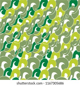 vector seamless pattern with abstract waves