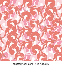 vector seamless pattern with abstract waves