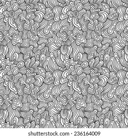 vector seamless pattern, abstract waves