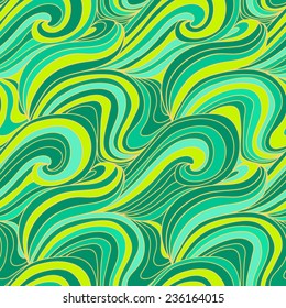 vector seamless pattern, abstract waves