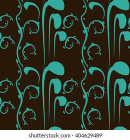 Vector seamless pattern. Abstraction, pattern. Brown background