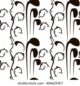 Vector seamless pattern. Abstraction, pattern. White background