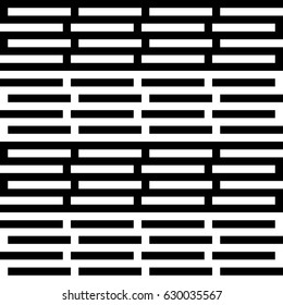 Vector seamless pattern. Alternating background, modern design template with striped curling black white lines. Backdrop, texture with optical illusion. Horizontal decoration in op art style.