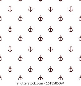 Vector seamless pattern with anchor for wrapping, postcards.wallpapers