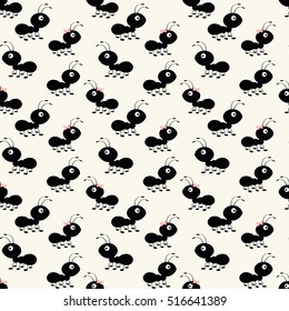 vector seamless pattern ant