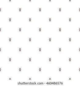 Vector seamless pattern with ants