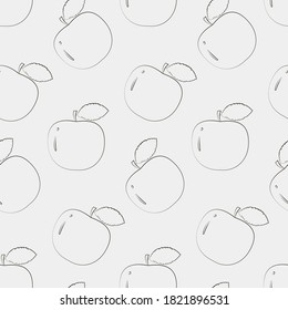 Vector seamless pattern with apples Cute Vector Seamless Apple Pattern Seamless pattern with apples motif. Apple picking.
