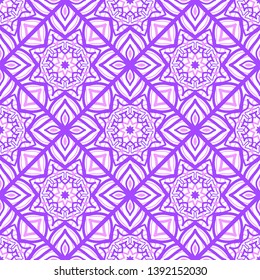 Vector seamless pattern. Arabic tile texture design.
