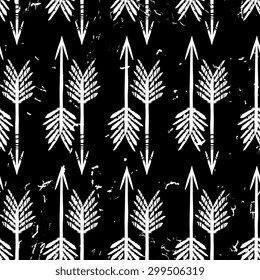 Vector seamless pattern with arrows