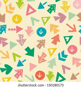 Vector seamless pattern "arrows". Seamless pattern can be used for wallpaper, pattern fills, web page background,surface textures.