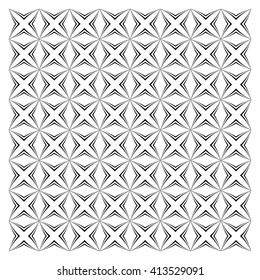 Vector seamless pattern with art ornament. Elements for design . Ornamental lace tracery background. Endless texture.Black.