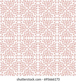 Vector seamless pattern with autumn abstract leaves of  on a white background.