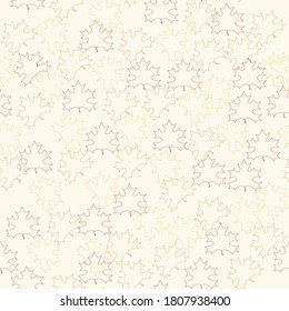 Vector of seamless pattern with autumn leaves