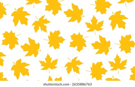 Vector seamless pattern with autumn leaves. Seamless  pattern with leaves. Background for your design wallpapers, pattern fills, web page, surface textures