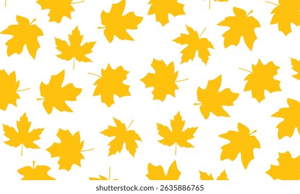 Vector seamless pattern with autumn leaves. Seamless  pattern with leaves. Background for your design wallpapers, pattern fills, web page, surface textures