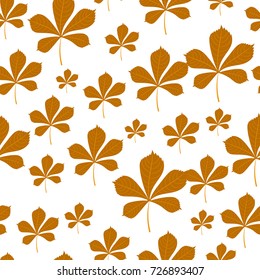 vector seamless pattern of autumn leaves for cards, backgrounds, price labels