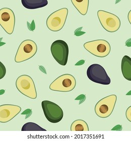 Vector Seamless pattern: Avocado | Vector pattern for paper, cover, fabric, wallpapers and other