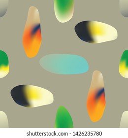 Vector seamless pattern. Background with abstract colorful geometric shapes.