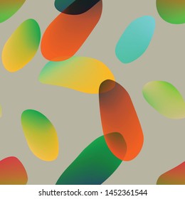 Vector seamless pattern. Background with abstract colorful geometric shapes.