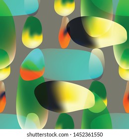 Vector seamless pattern. Background with abstract colorful geometric shapes.