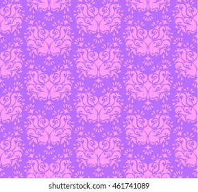 Vector seamless pattern background. Classical purple luxury old fashioned ornament, royal texture for wallpapers, textile, wrapping