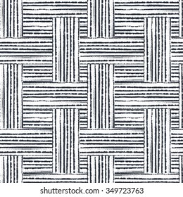 Vector seamless pattern. Background with crossed elements, grunge design